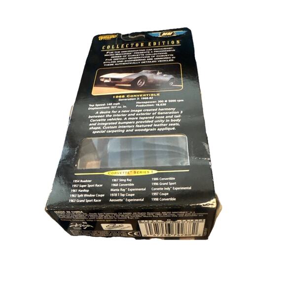 1998 Micro Machines 1968 Convertible, Collectors, Edition Series 1 Removable Top - Picture 7 of 7